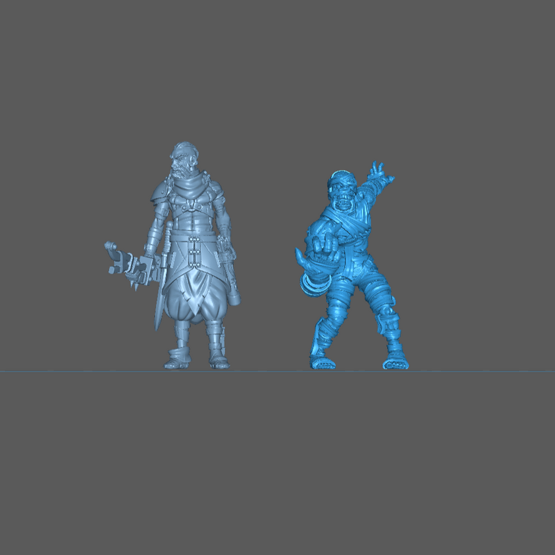 (0066) Male Mummy gray/color - Only-Games