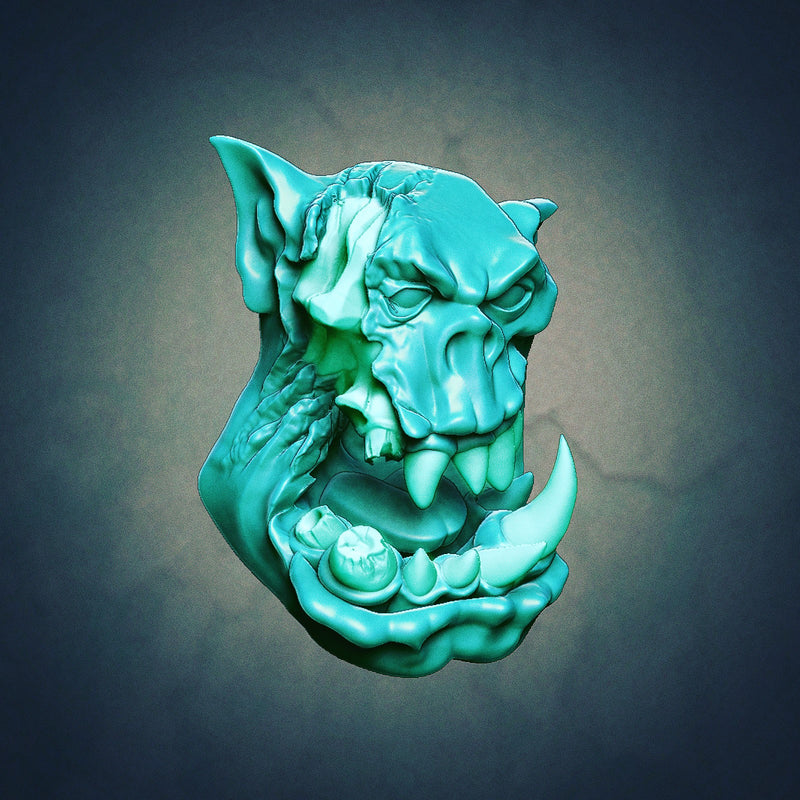 Orc Scar Heads - Set B (Elite Size) - Only-Games