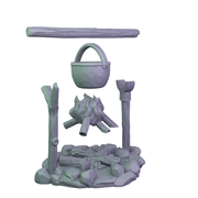 Campfire with the cooking pot - Only-Games