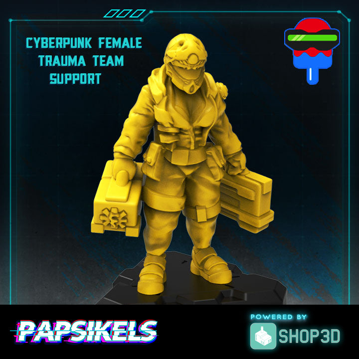 Cyberpunk Female Trauma Team Support - Only-Games