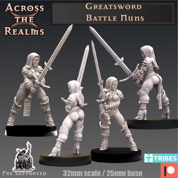 Greatsword Battle Nuns - Only-Games