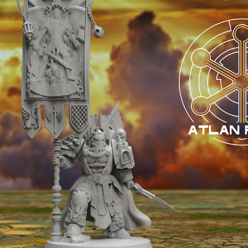 Angelic War Banners (20) + Standard Bearer - Only-Games