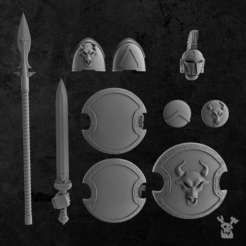 Bull Warrior Bits Set - Only-Games