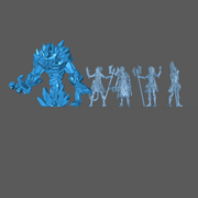 (0063) Female human elf tiefling sorceress with elemental evocation - Only-Games