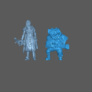 (0179) Female post apocalyptic old woman hunter with shotgun and traps - Only-Games