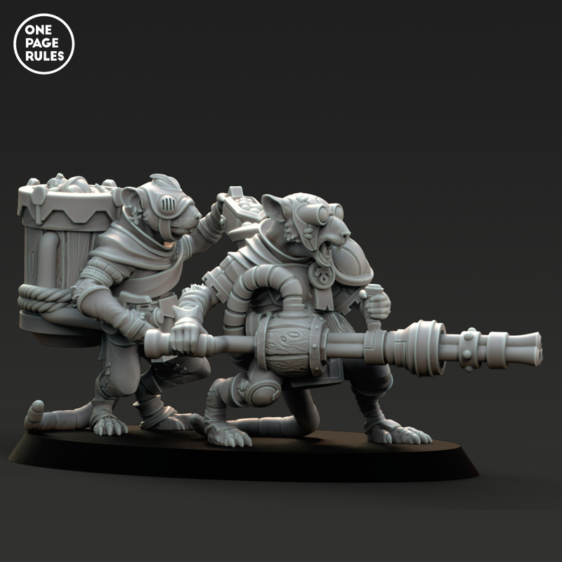 Ratmen Gatling Weapon Team (2 Models) - Only-Games