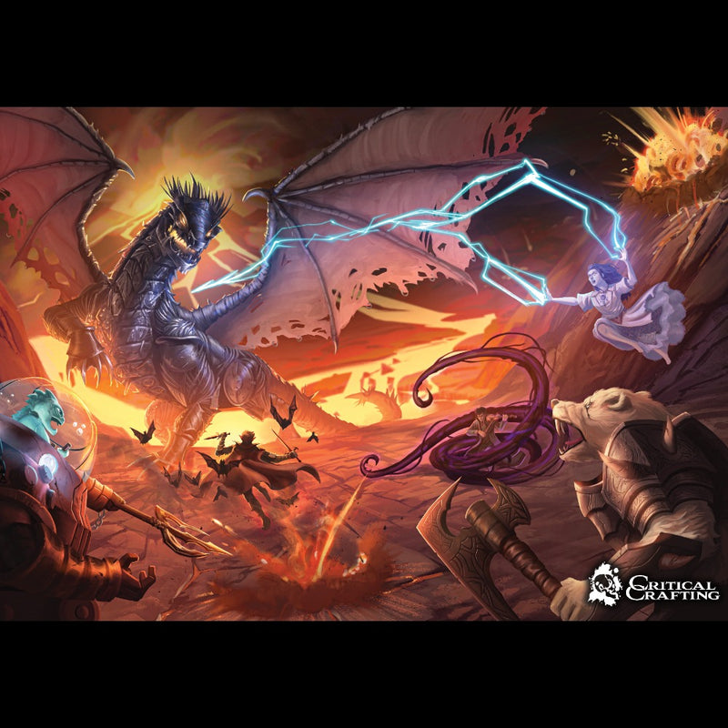 Forge Dragon Scene - Poster - Only-Games