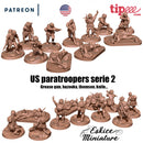 US paratroopers ww2 x11 serie 2 - 28mm for wargame - Only-Games