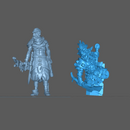 (0135) Male goblin berserker barbarian with a big sword - Only-Games