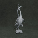 Elasmosaurus couple 1-35 scale marine reptile - Only-Games