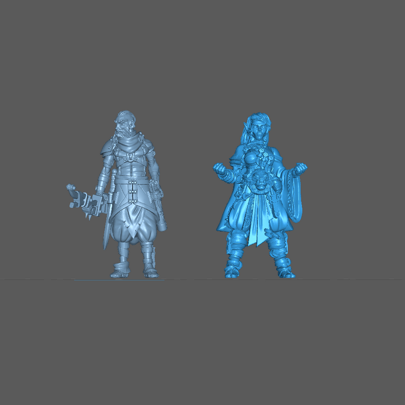 (0095) Female elf, human, tiefling, half-orc, firbolg monk - Only-Games