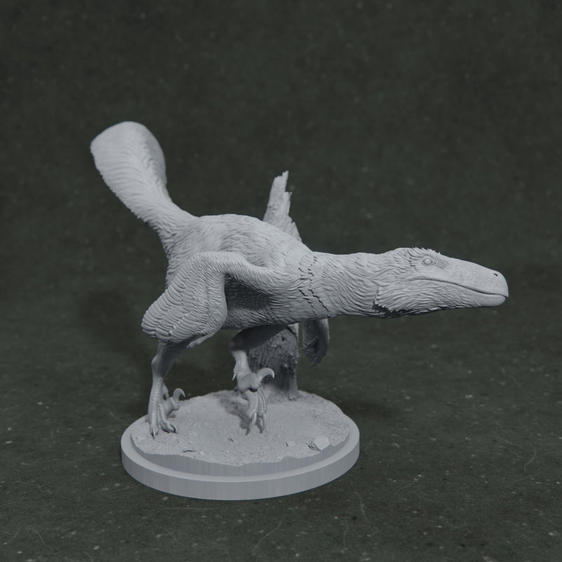 Utahraptor running 1-35 scale pre-supported dinosaur - Only-Games