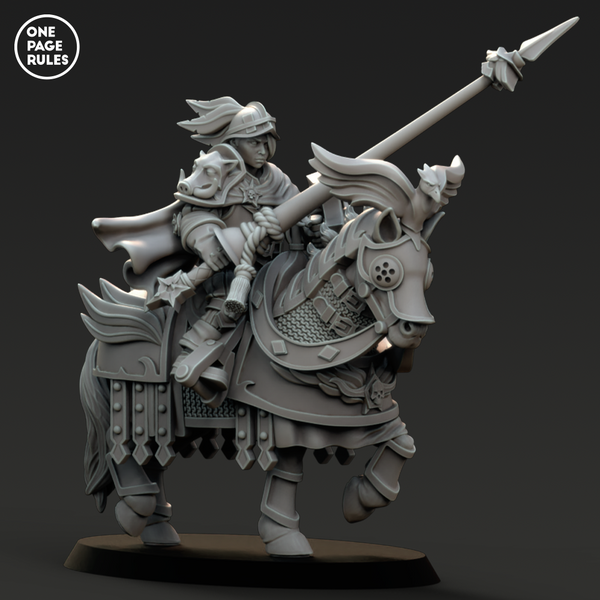 Empire Lance Captain on Horse (1 Model) - Only-Games