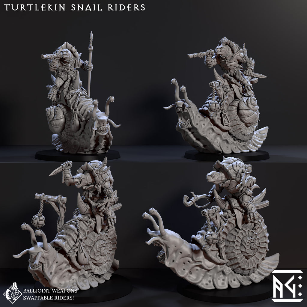 Turtlekin Turtlekin Giant Snail Riders (Jadeshell Turtlekin) - ArtisanGuild ...
