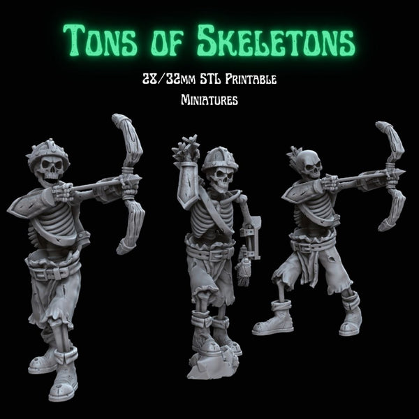 Tons of Skeletons: Archers - Only-Games
