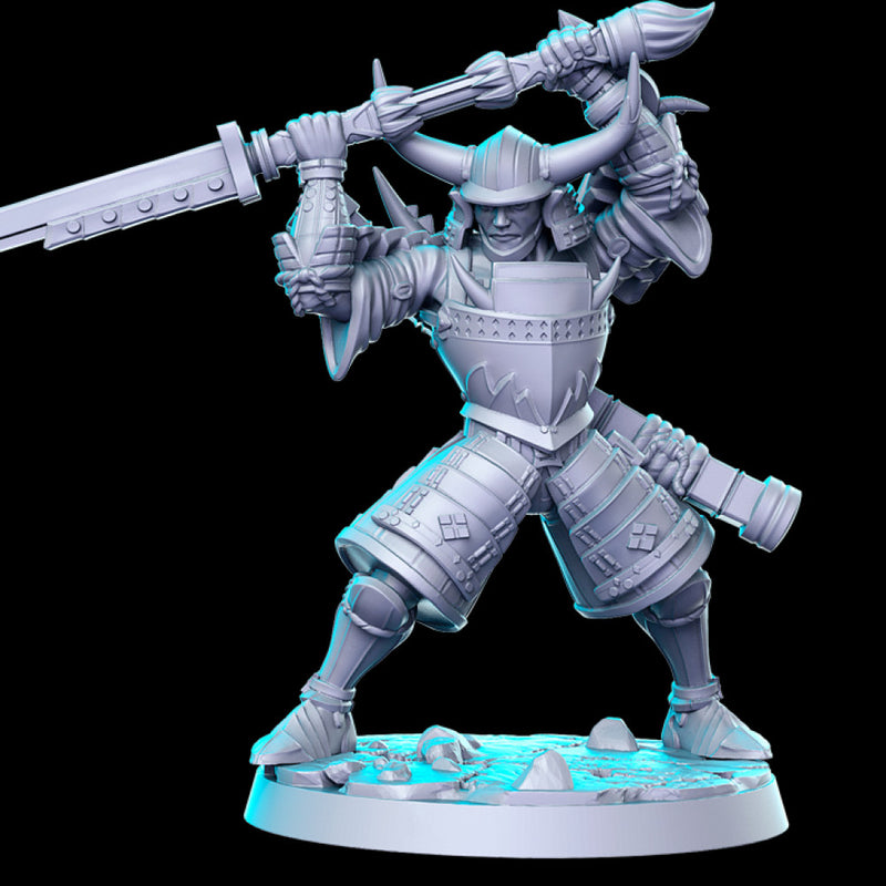 Kuroda (Nodachi wielding Samurai) - 32mm - DnD - Only-Games