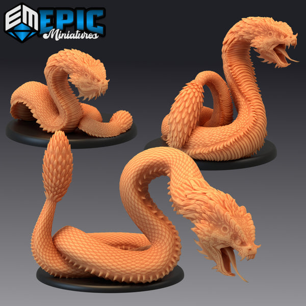 Basilisk Set / Petrifying Giant Snake / Magical Ancient Serpent - Only-Games
