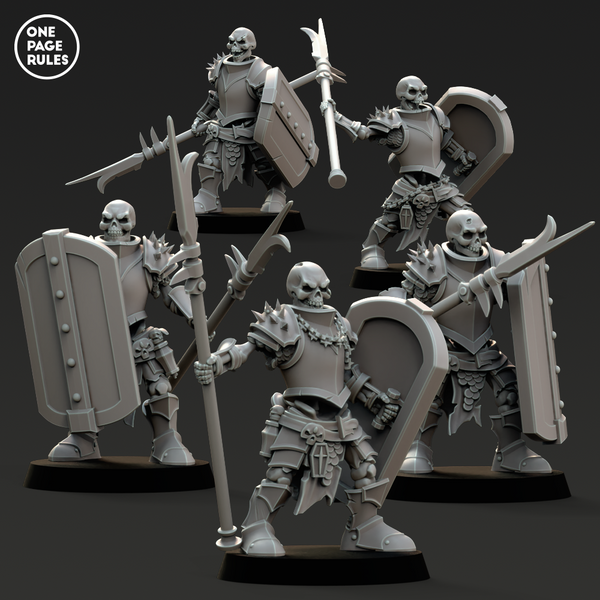Vampiric Spear Skeleton Guard (3 Models) - Only-Games