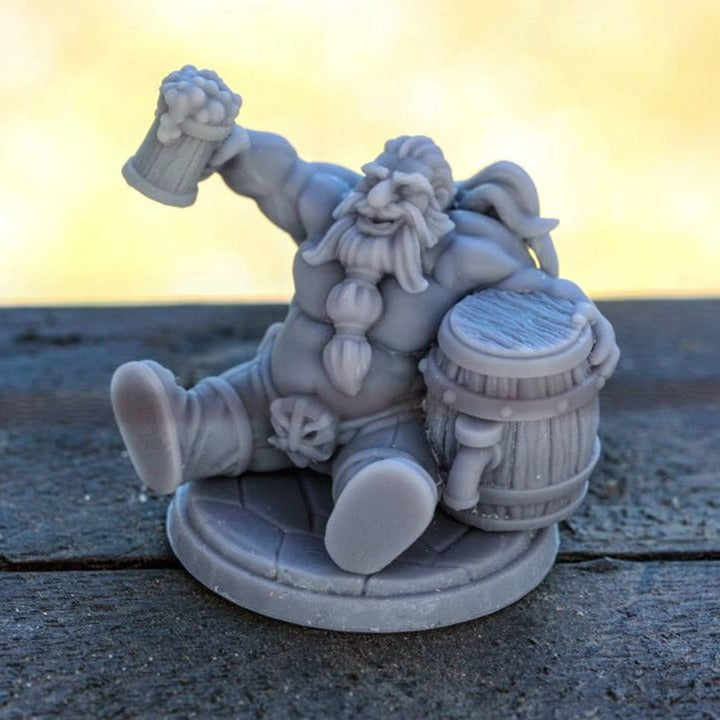 Hobur The Party-boy [32mm Scale] Drunked Dwarf - Only-Games