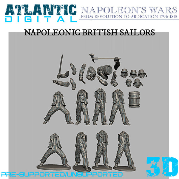 Napoleonic British Sailors - Standard - Only-Games