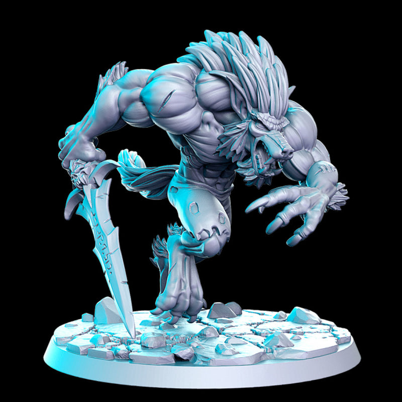 Moonfang (Werewolf Swordfighter) - 32mm - DnD - Only-Games