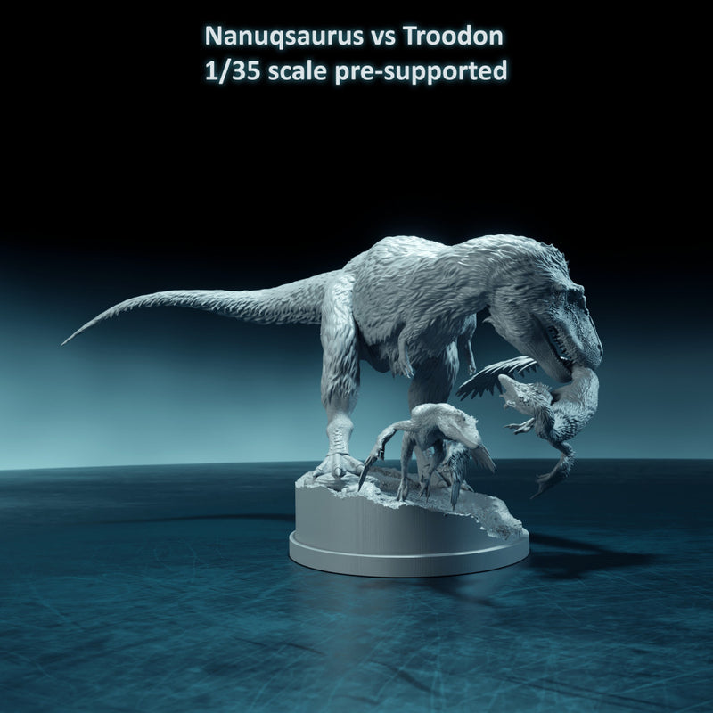 Nanuqsaurus vs Troodon 1-35 scale dinosaur - Only-Games