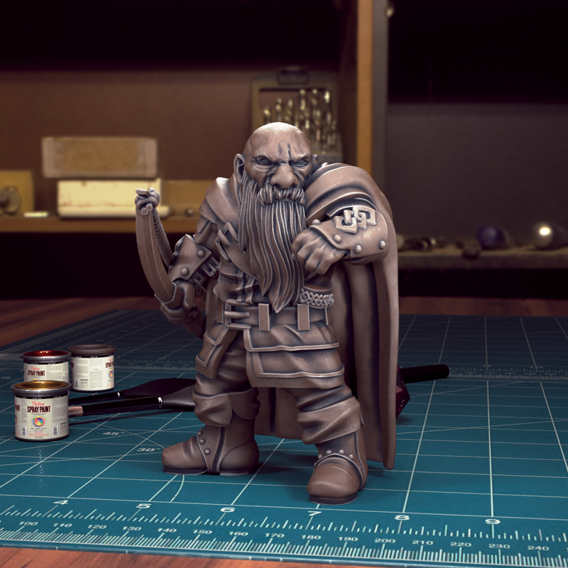 Male Dwarf 06 - TytanTroll Miniatures - DnD - Fantasy - 32mm - Only-Games