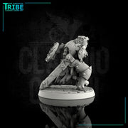 (0035) Skeleton zombie warrior with sword and shield - Only-Games