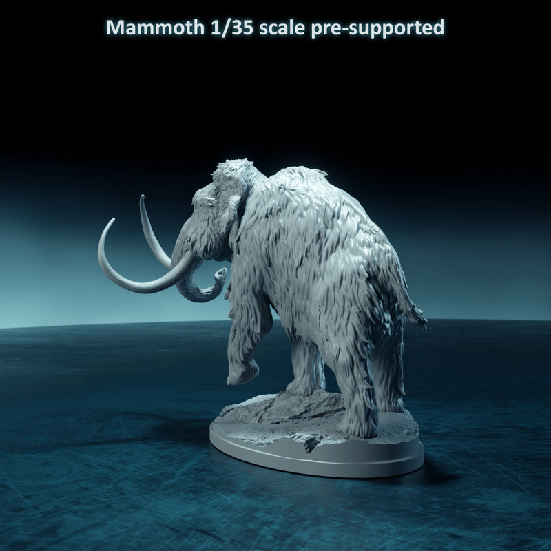 Mammoth walking 1-35 scale prehistoric animal - Only-Games