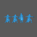 (0068) Female elf human tiefling thief or ranger with two weapons - Only-Games