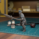 City Guard Spearman 01 - Frostgrave Pathfinder - Fantasy DND - TytanTroll Miniatures - Only-Games