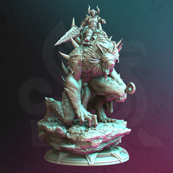 Giant Werewolf Rider - Morian upon Scrag - Only-Games
