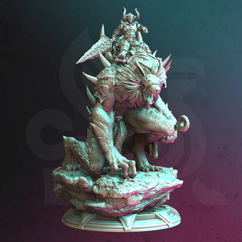 Giant Werewolf Rider - Morian upon Scrag - Only-Games