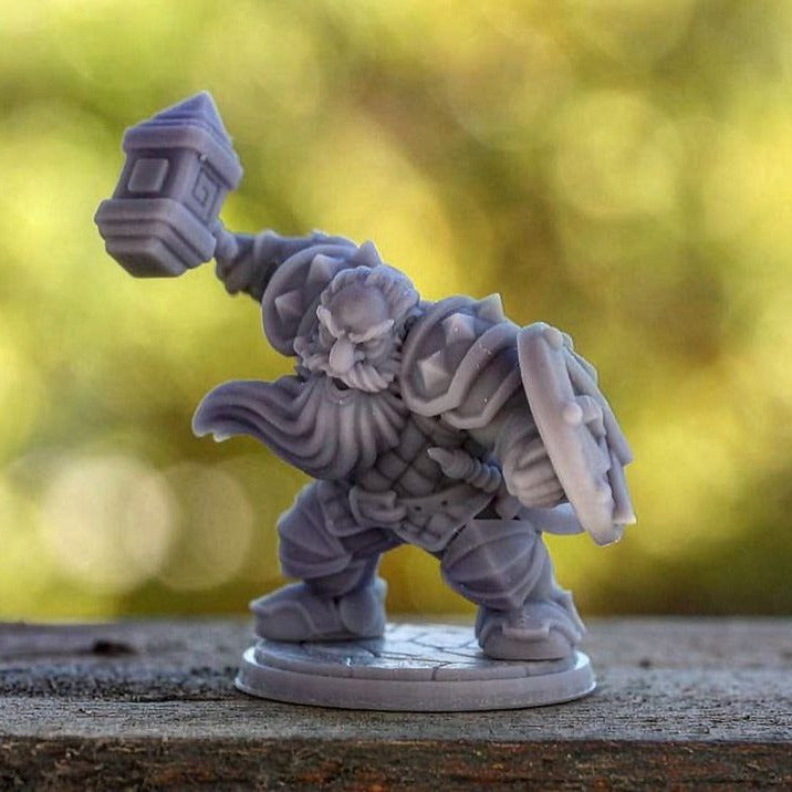 Tumnus Coldhug [32mm Scale] Dwarf Fighter - Only-Games