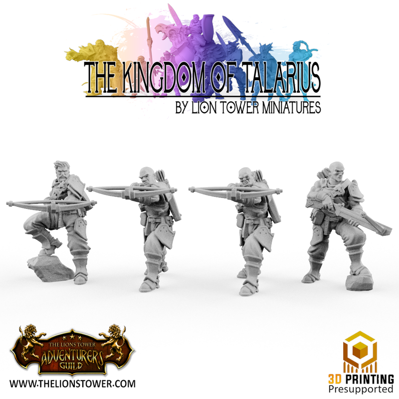 Kingsguard Crossbowmen (10 x 32mm scale minis) - Only-Games