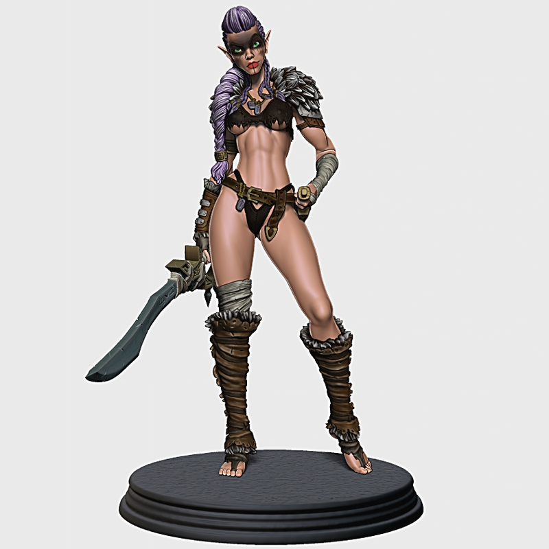 The Barbarian - Athletic Body Type 75mm scale - Only-Games