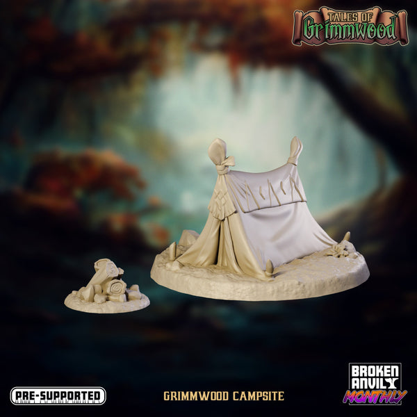 Tales of Grimmwood- Campsite Terrain - Only-Games