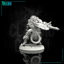 (0092) Male felinid barbarian with two axes - Only-Games