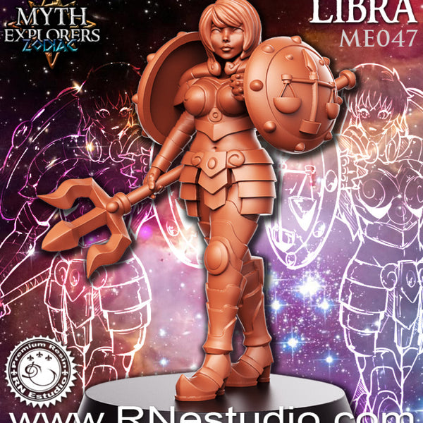 Libra - Female Knight- 32mm - DnD - Only-Games