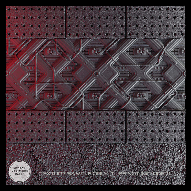 Texture Roller: Mech Bay Wall 3 - Custom Miniature Maker - Miniatures by
