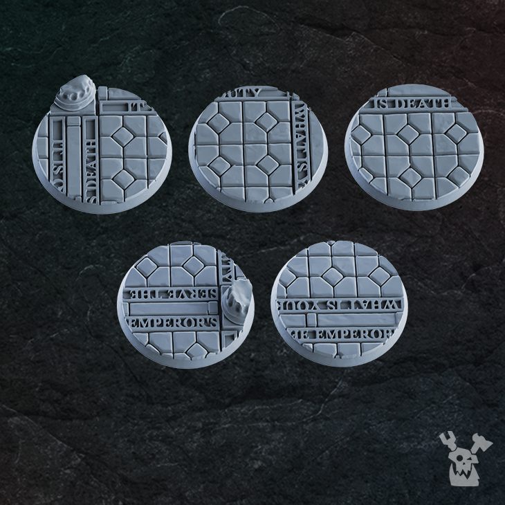 Religious Temple 40mm Bases Set x5