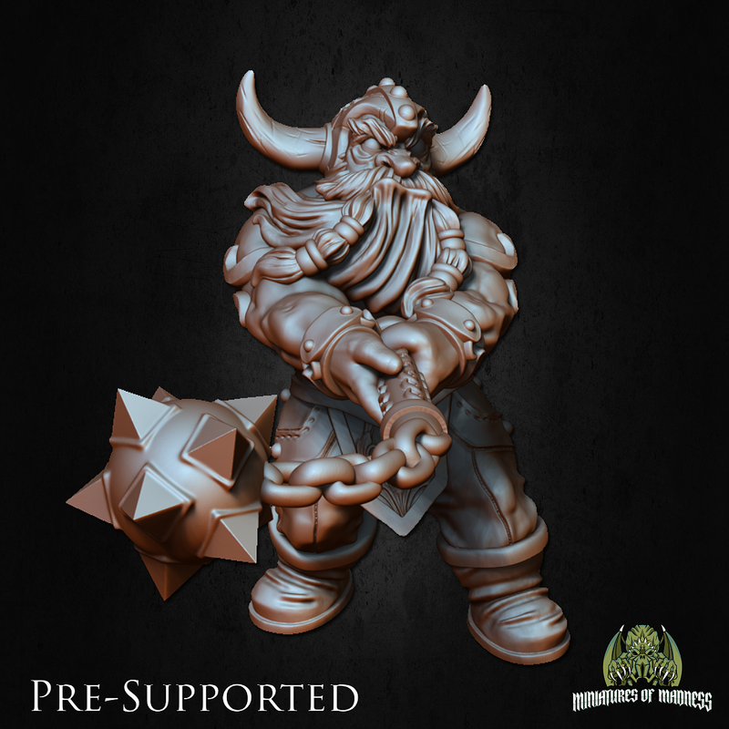 Doli The Smasher [32mm Scale] Dwarf Fighter - Only-Games