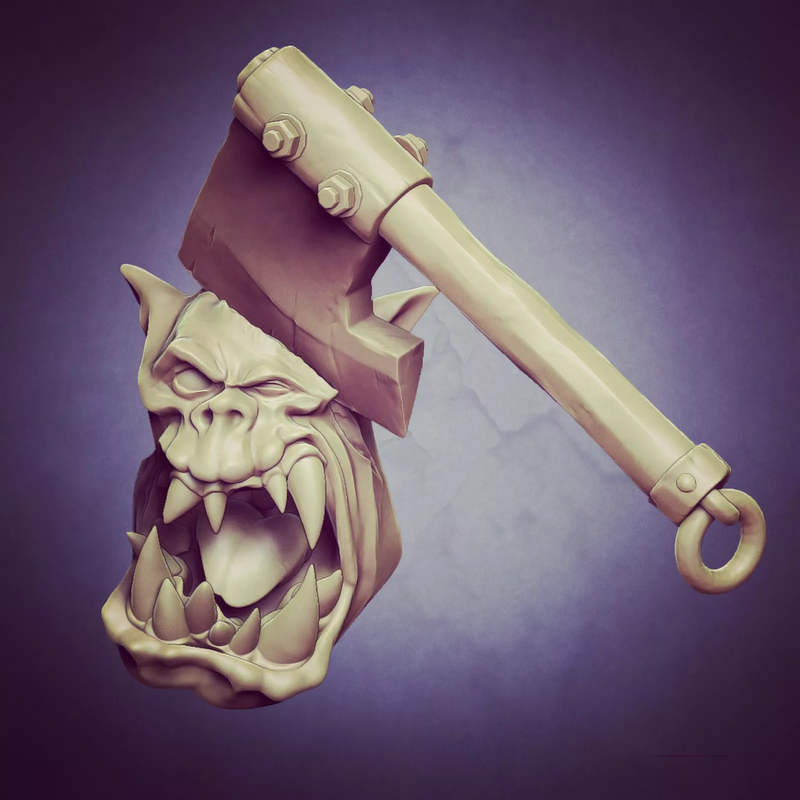 Orc Scar Heads - Set A (Elite Size) - Only-Games