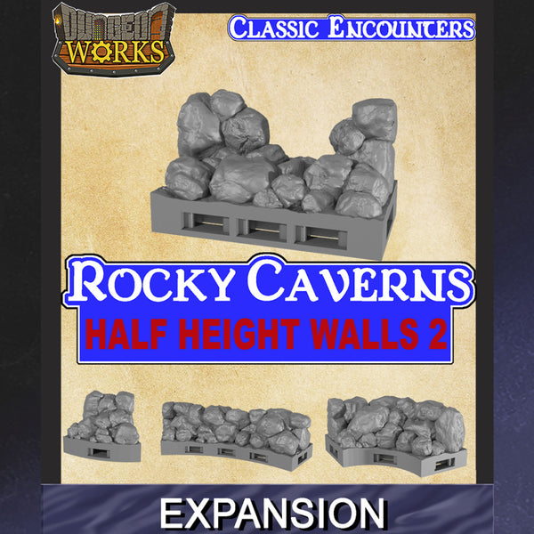Rocky Caverns Half-Height Walls 2 - Only-Games