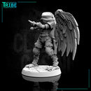 (0106) Male featherfolk birdman thief with knives - Only-Games