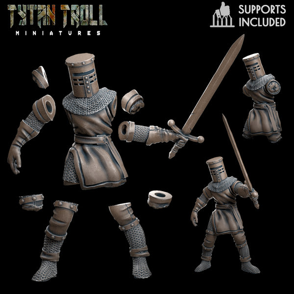 Black Knight Modular - TytanTroll Miniatures - DnD - Fantasy - Only-Games