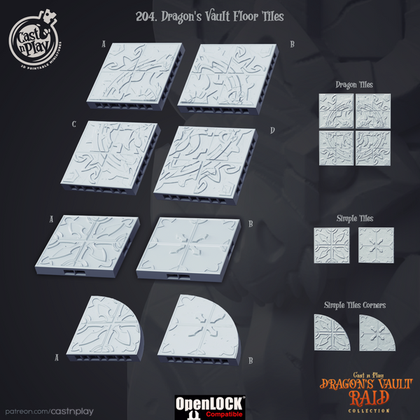 DRagon's Vault Floor Tiles - Only-Games