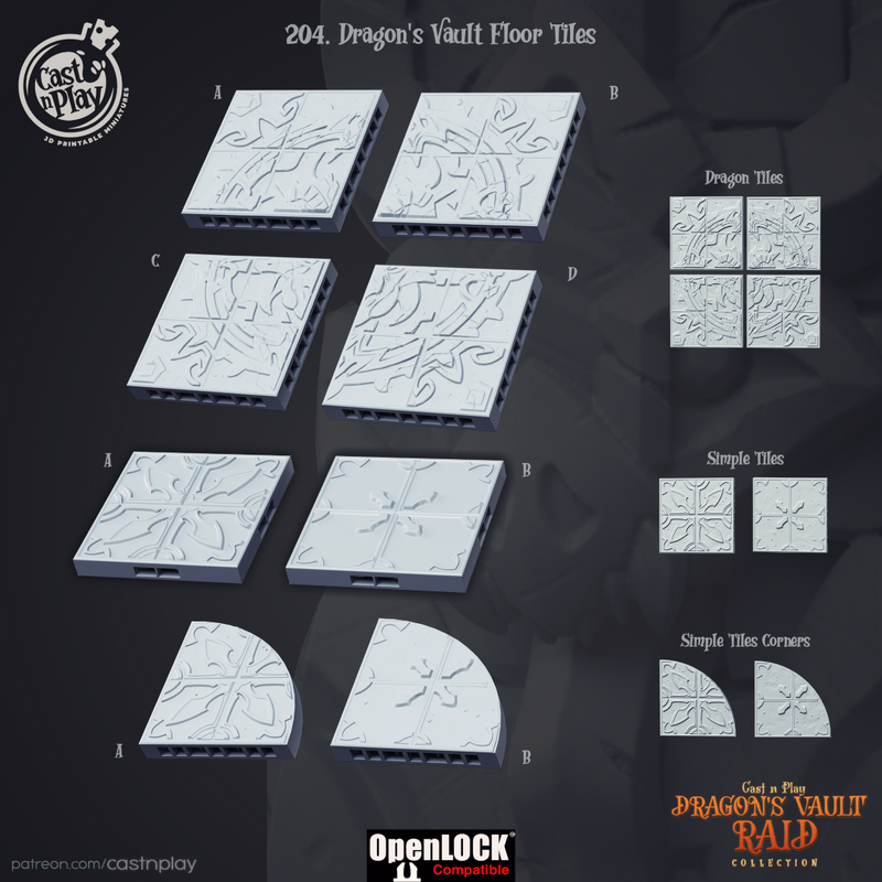 DRagon's Vault Floor Tiles - Only-Games