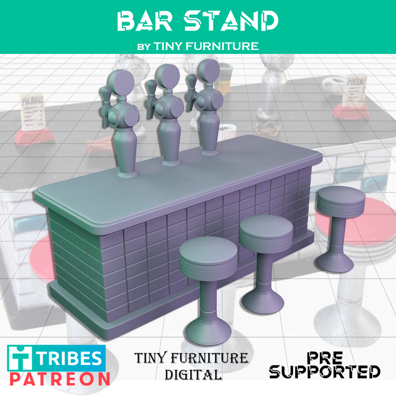 Modern Bar Stand - Only-Games