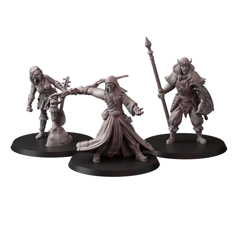 Elven adventurers (3 model) - Only-Games